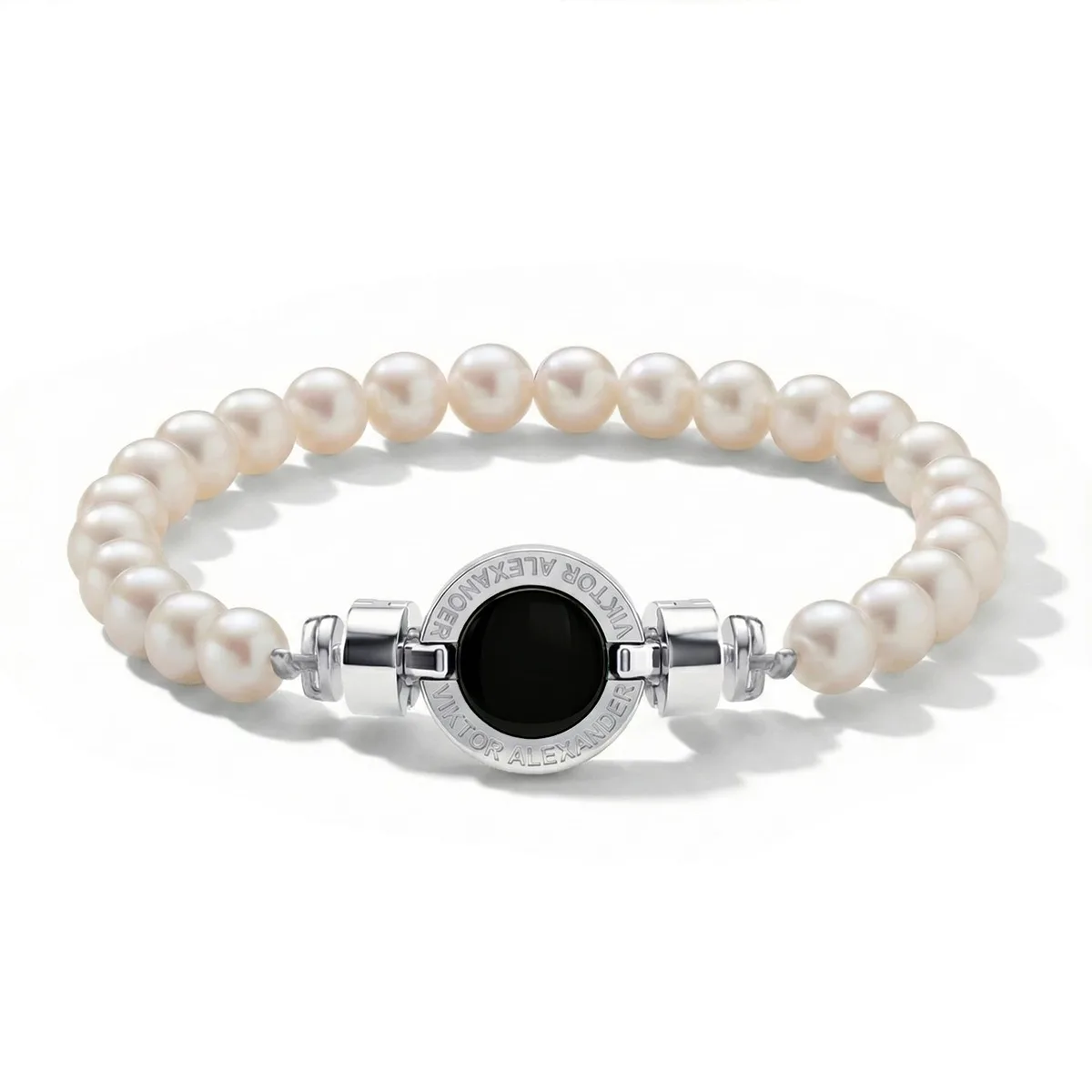 1889 Black Spinel 925 Silver Gemstone Bracelets, view 10 – Viktor Alexander