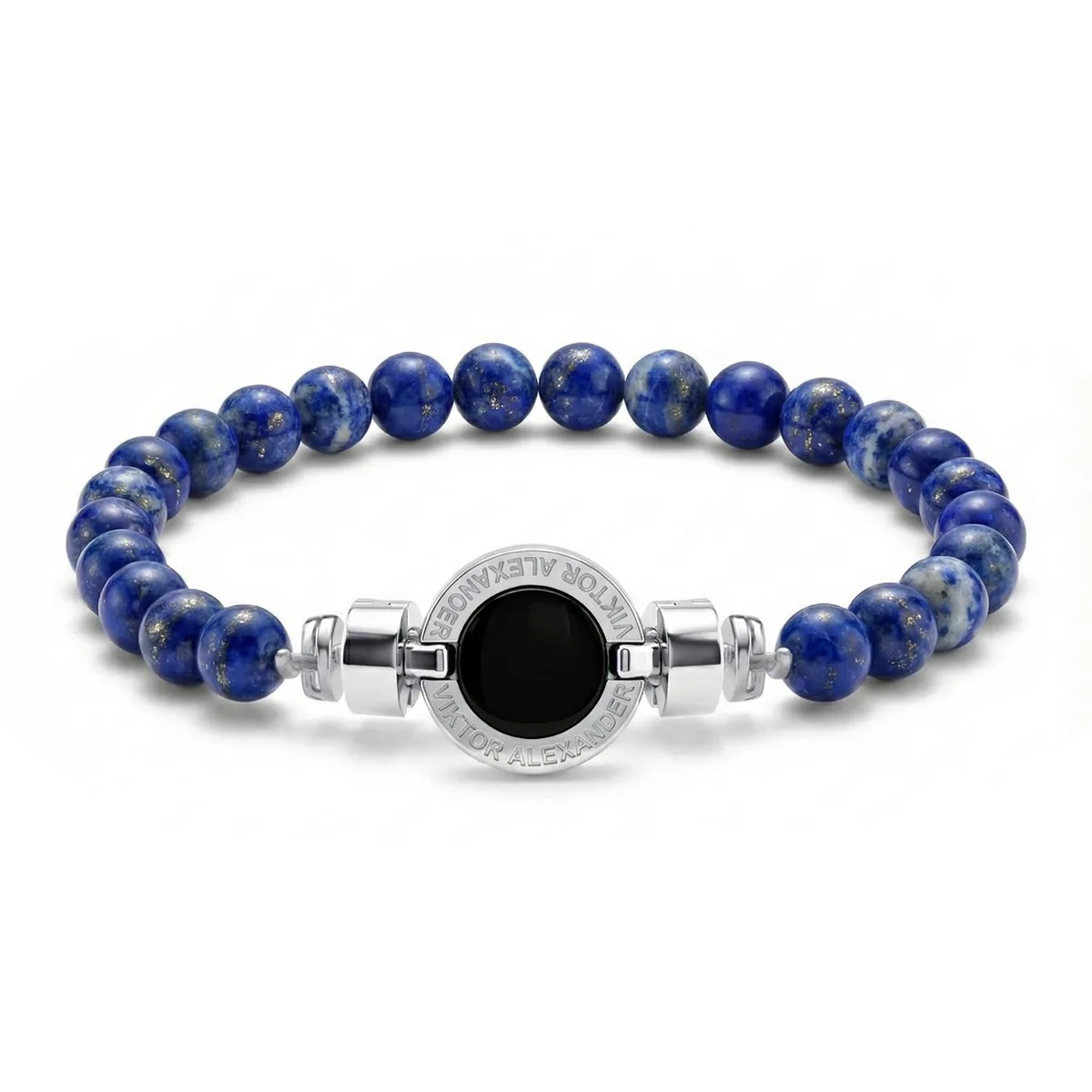 1889 Black Spinel 925 Silver Gemstone Bracelets, view 12 – Viktor Alexander