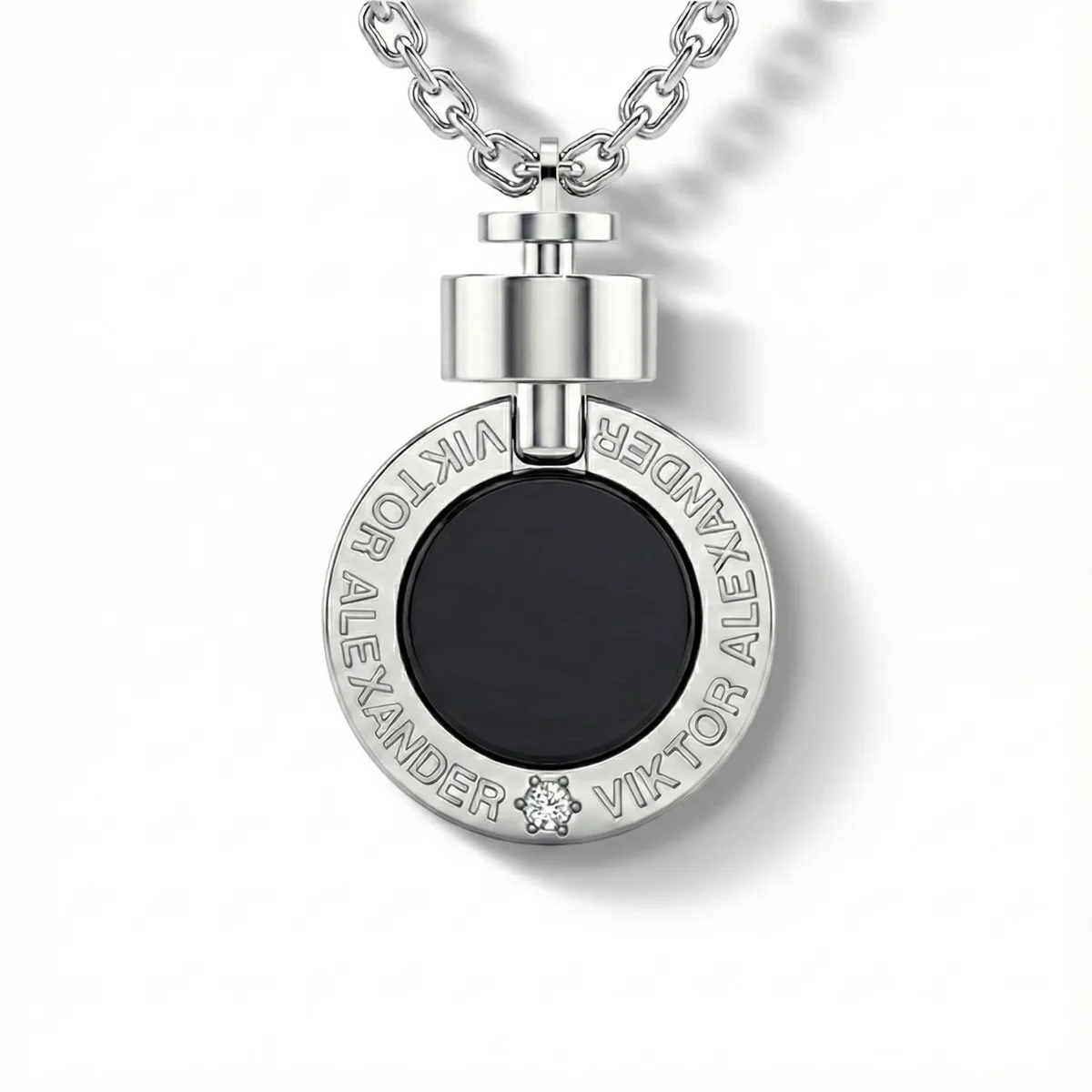 1889 Black Spinel 925 Silver Necklace – Viktor Alexander