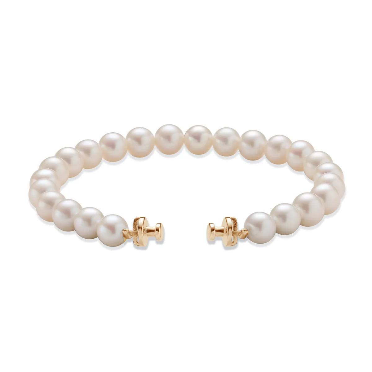 1889 Collection 18-carat Gold Pearl Bracelets, view 3 – Viktor Alexander