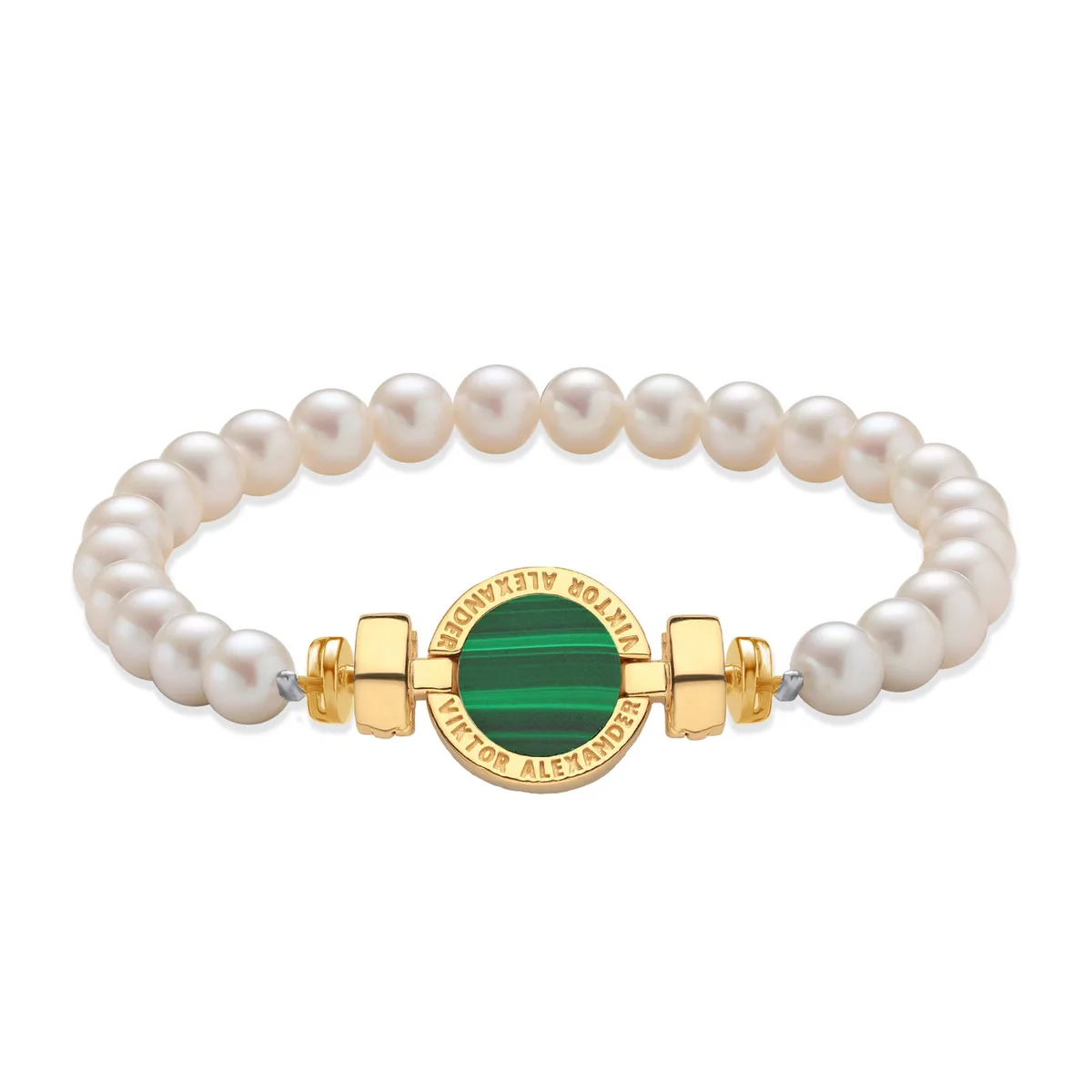 1889 Collection 18-carat Gold Pearl Bracelets, view 4 – Viktor Alexander