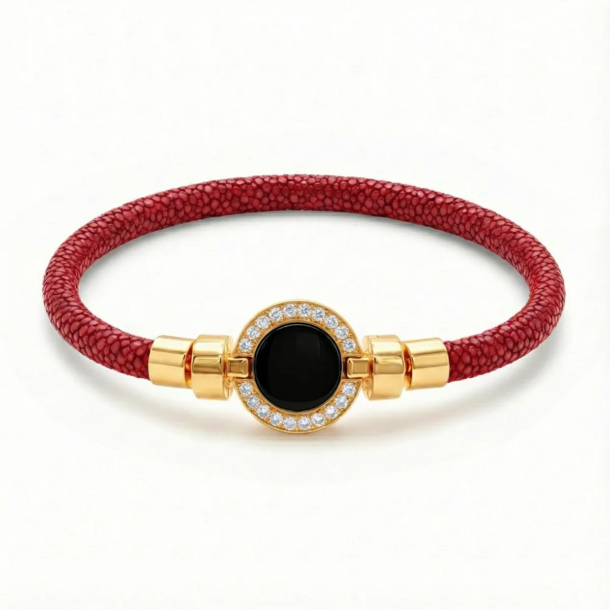 1889 Pave Collection 18-carat Gold with Stingray Leather Bracelet, view 7 – Viktor Alexander