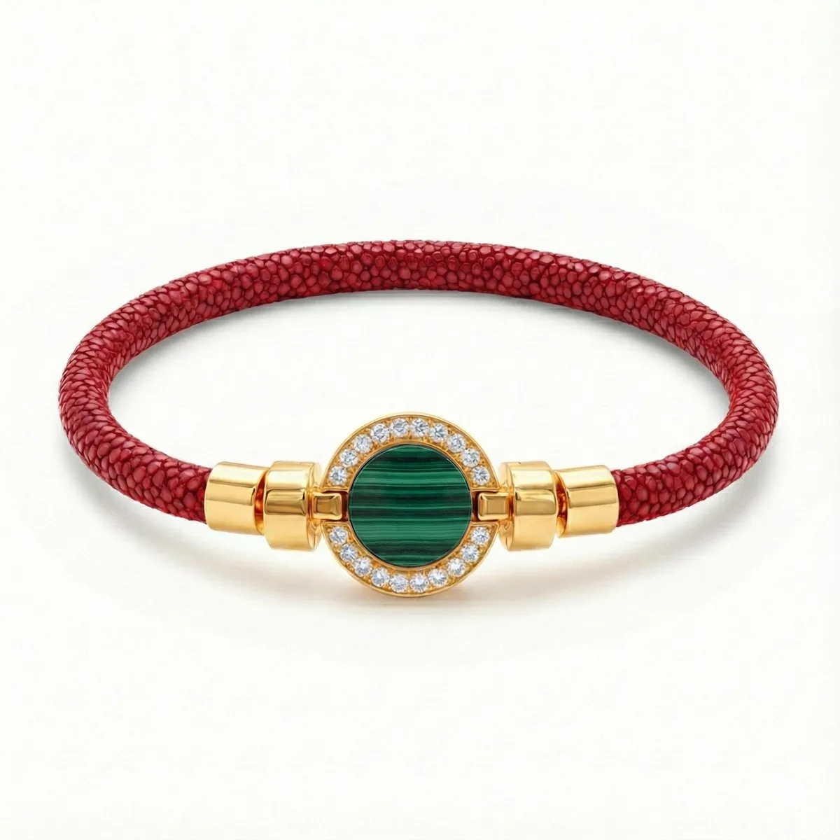 1889 Pave Collection 18-carat Gold with Stingray Leather Bracelet, view 8 – Viktor Alexander