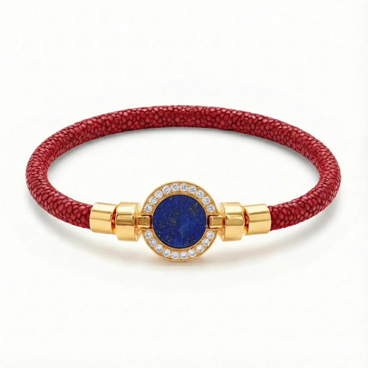 1889 Pave Collection 18-carat Gold with Stingray Leather Bracelet, view 9 – Viktor Alexander