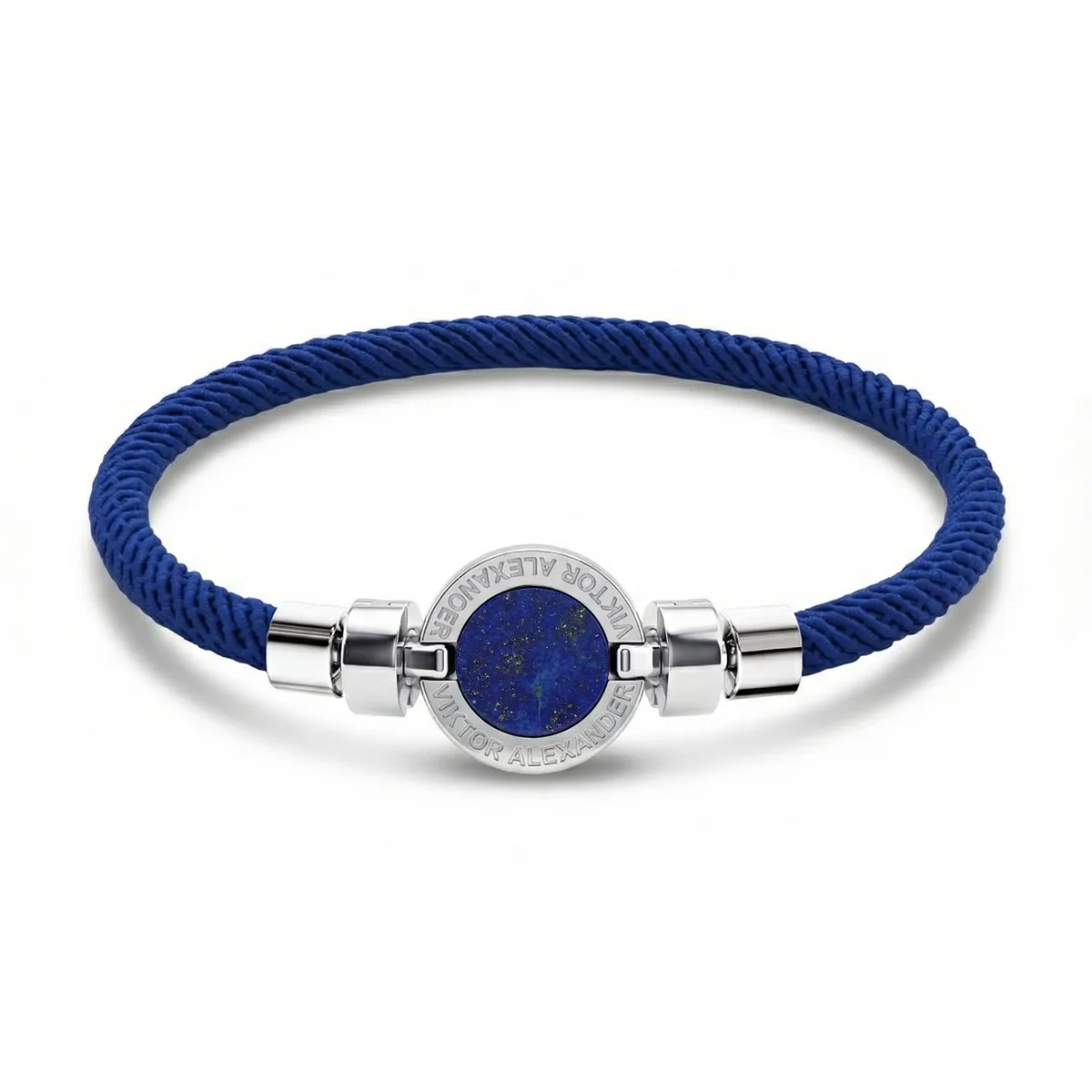 1889 Lapis Lazuli 925 Silver With Italian Nylon Bracelet – Viktor Alexander