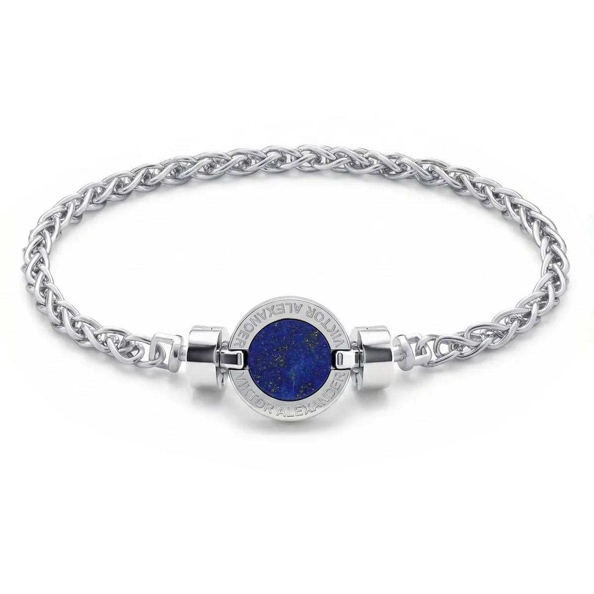 1889 Lapis Lazuli 925 Silver Chain Link Bracelet – Viktor Alexander