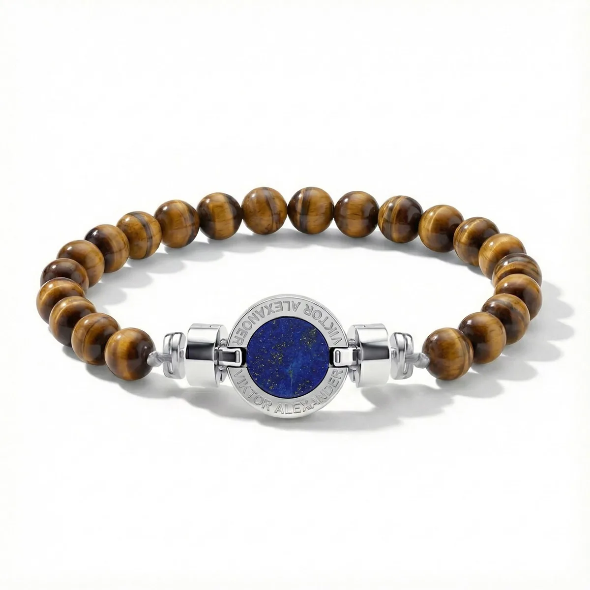 1889 Lapis Lazuli 925 Silver Gemstone Bracelets, view 11 – Viktor Alexander