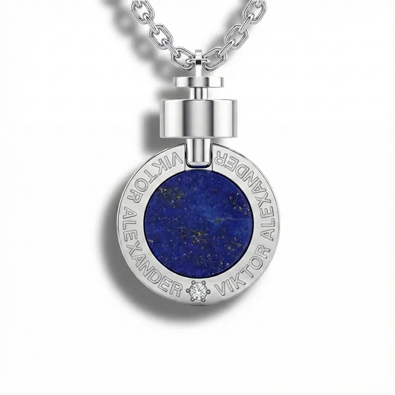 1889 Lapis Lazuli 925 Silver Necklace