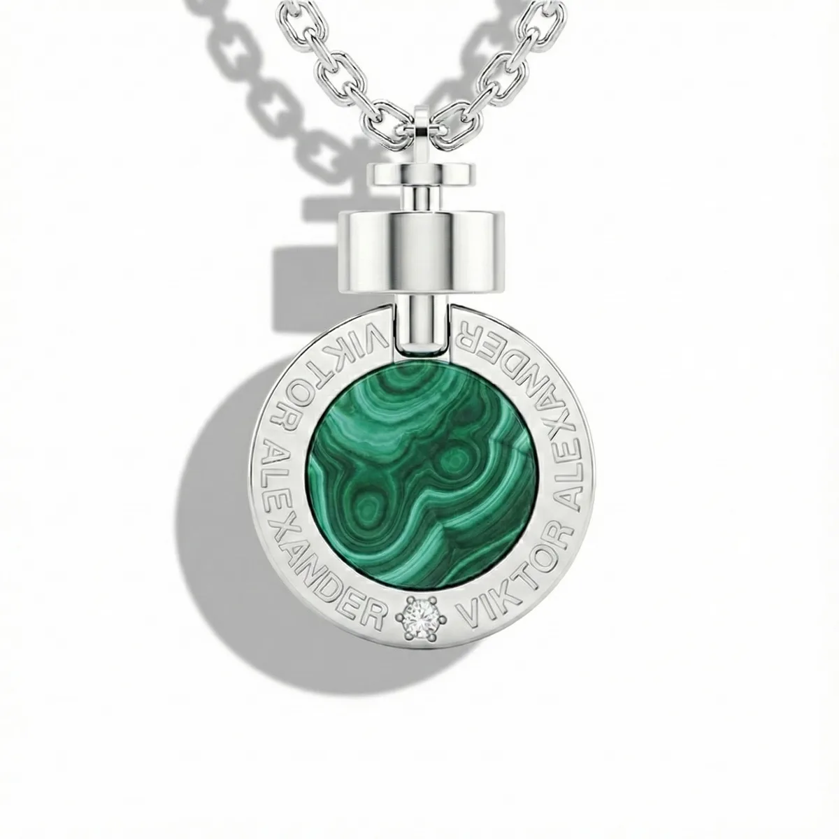 1889 Malachite 925 Silver Necklace – Viktor Alexander