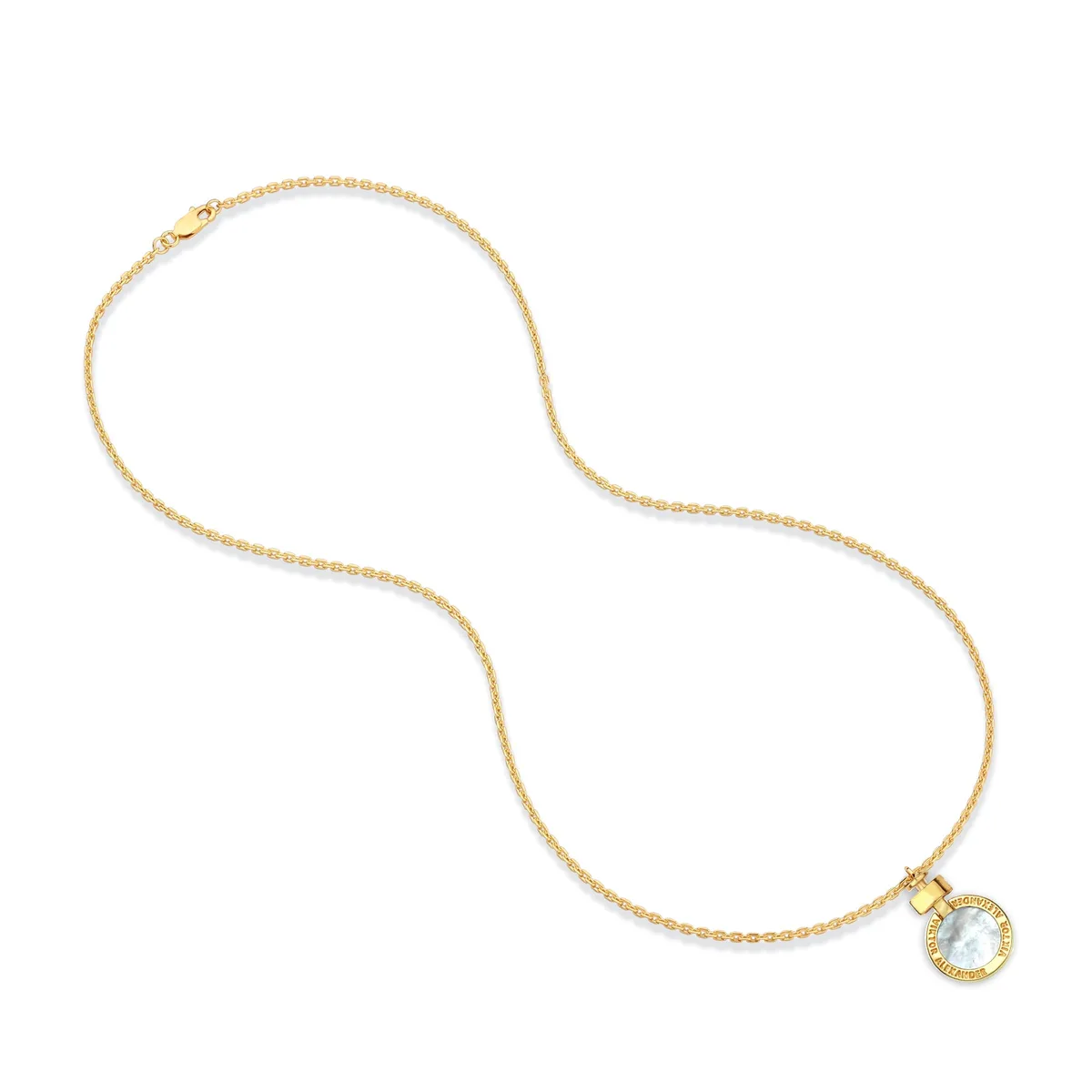 1889 Mother of Pearl 18-carat Gold Necklace, view 2 – Viktor Alexander