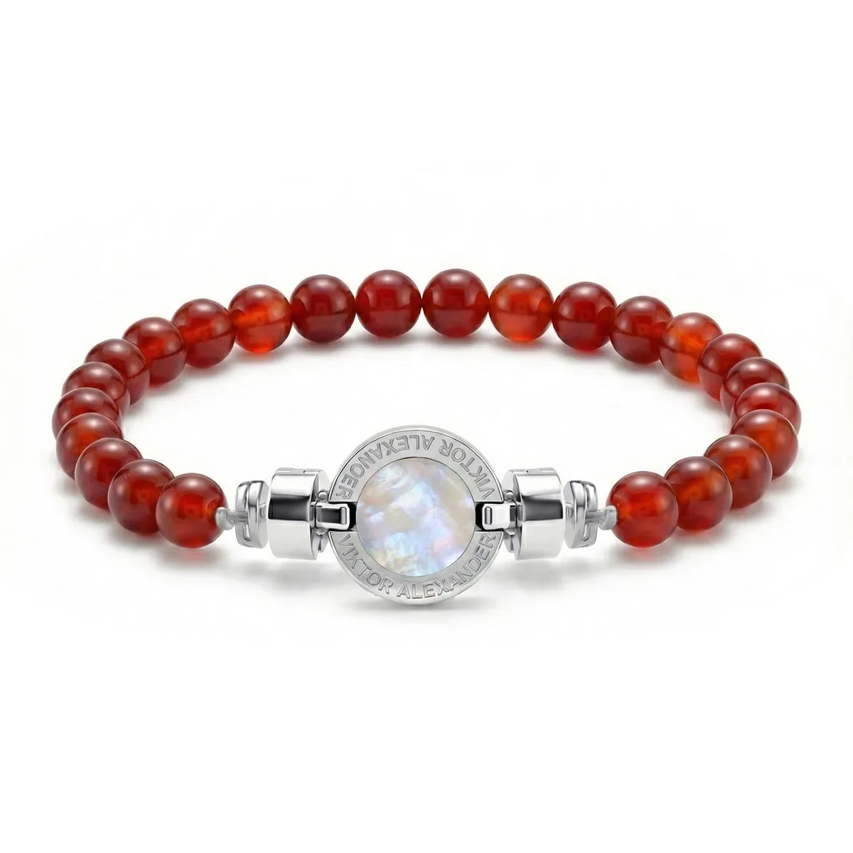 1889 Mother of Pearl 925 Silver Gemstone Bracelets – Viktor Alexander