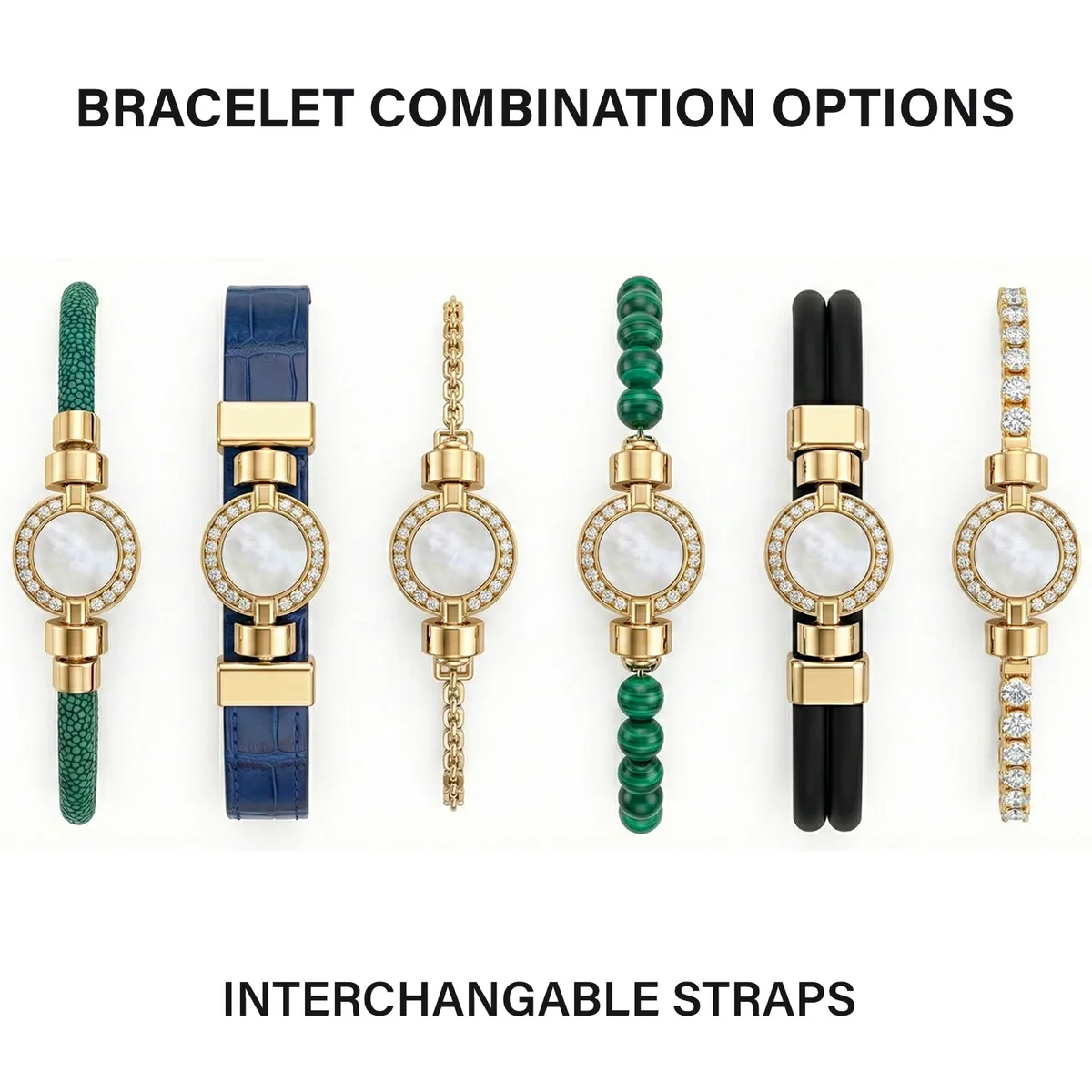 1889 Pave Collection 18-carat Gold Pearl Bracelets, view 9 – Viktor Alexander