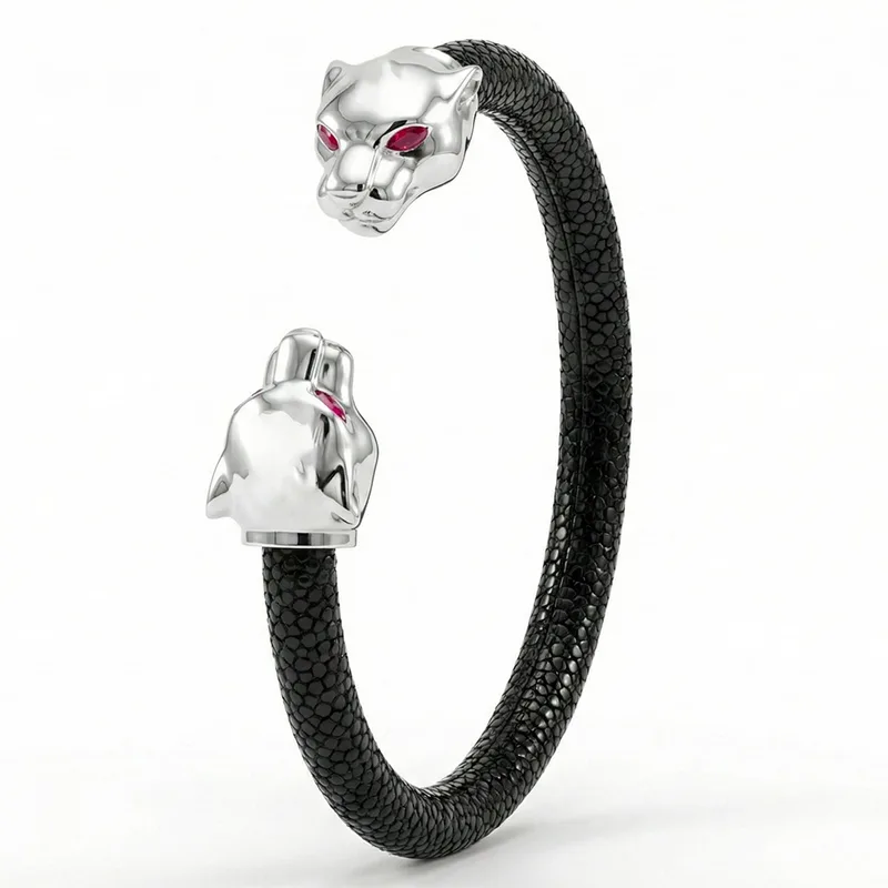 925 Jaguar Eternity X Bracelet