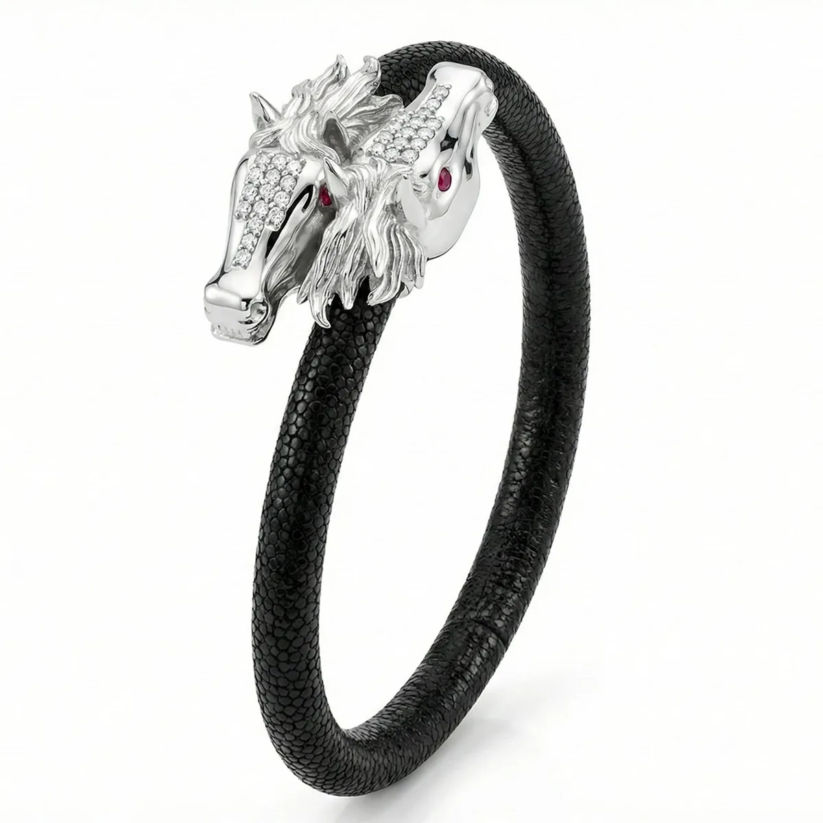 Caval X 925 White Sapphire Eternity X Stingray Bracelet – Viktor Alexander