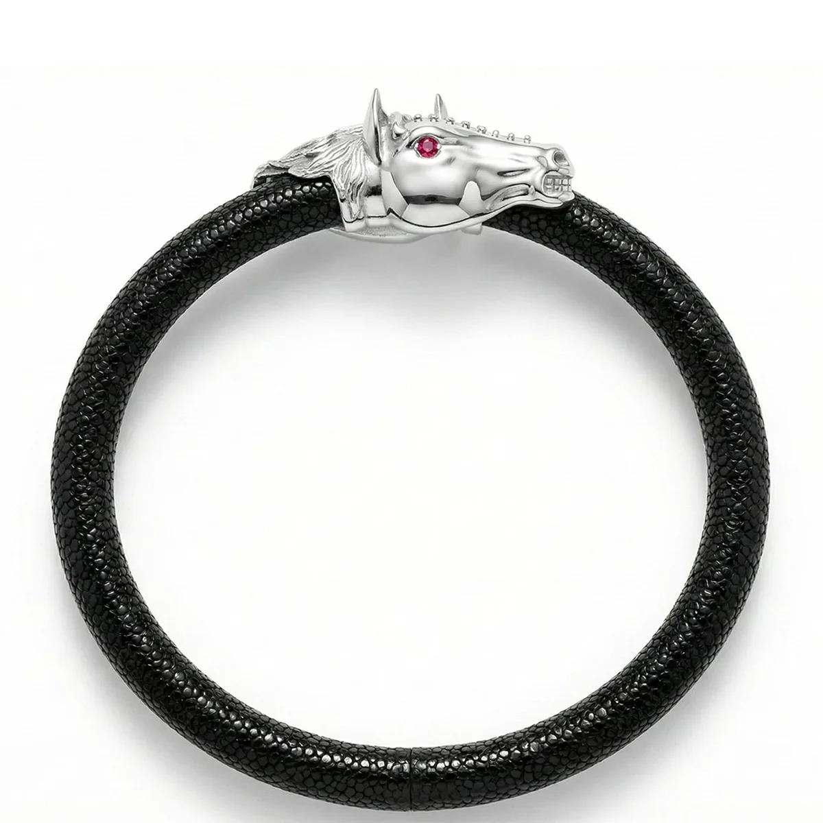 Caval X 925 White Sapphire Eternity X Stingray Bracelet, view 3 – Viktor Alexander