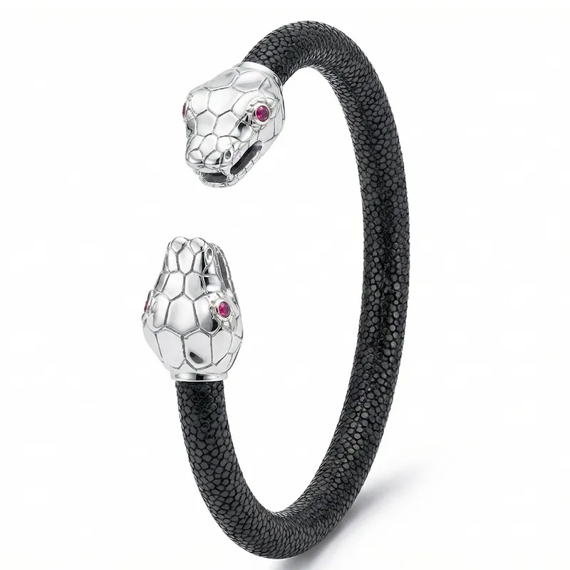 925 Snake Eternity X Bracelet