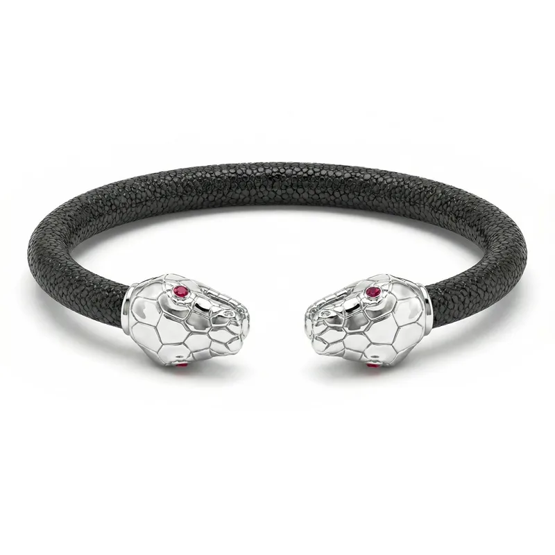 925 Snake Eternity X Bracelet