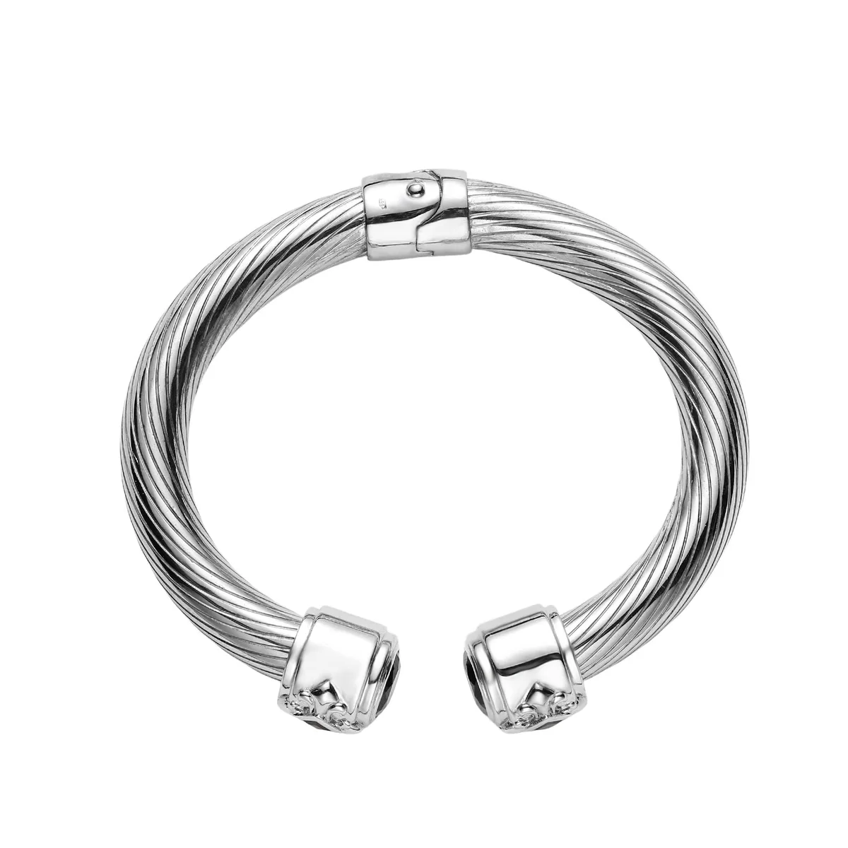 925PT Fleur De Fleur Bangle, view 3 – Viktor Alexander
