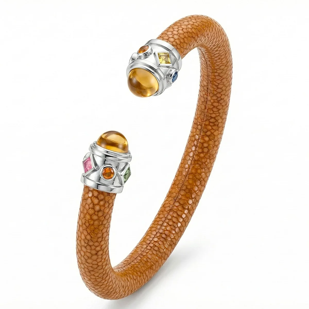Alix 925 Citrine & Fancy Sapphire Stingray Bangle – Viktor Alexander