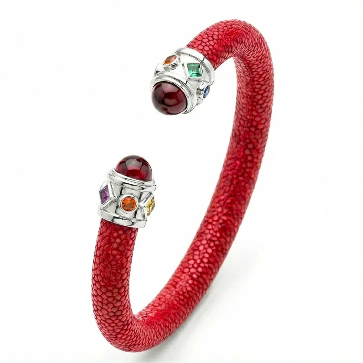 Alix 925 Garnet & Fancy Sapphire Stingray Bangle – Viktor Alexander