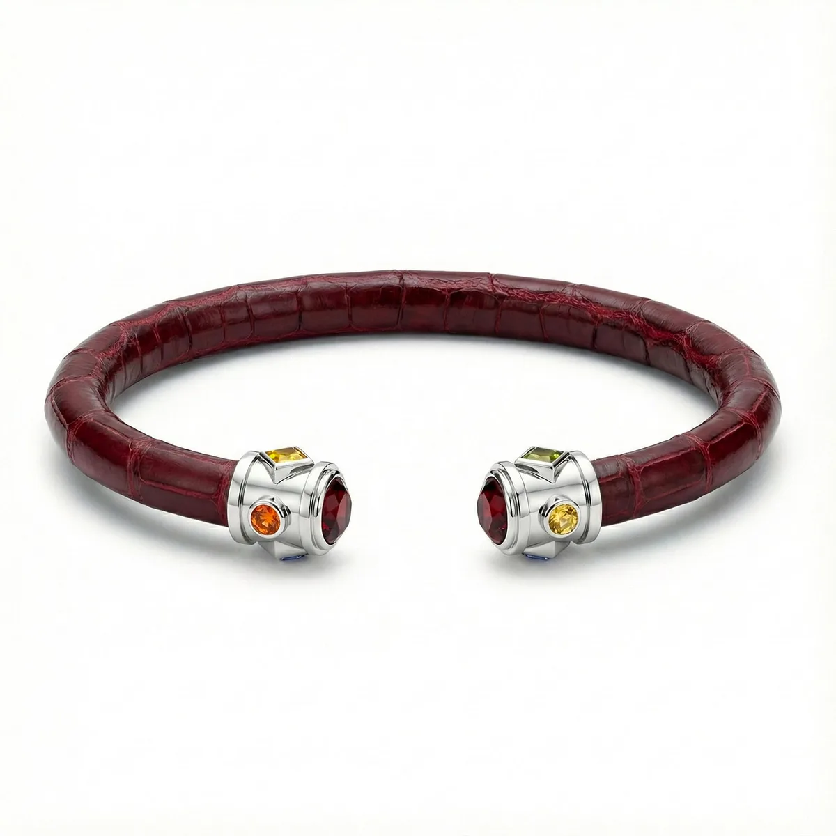 BE Eternity 925 Garnet & Fancy Sapphire Stingray Bracelet, view 2 – Viktor Alexander