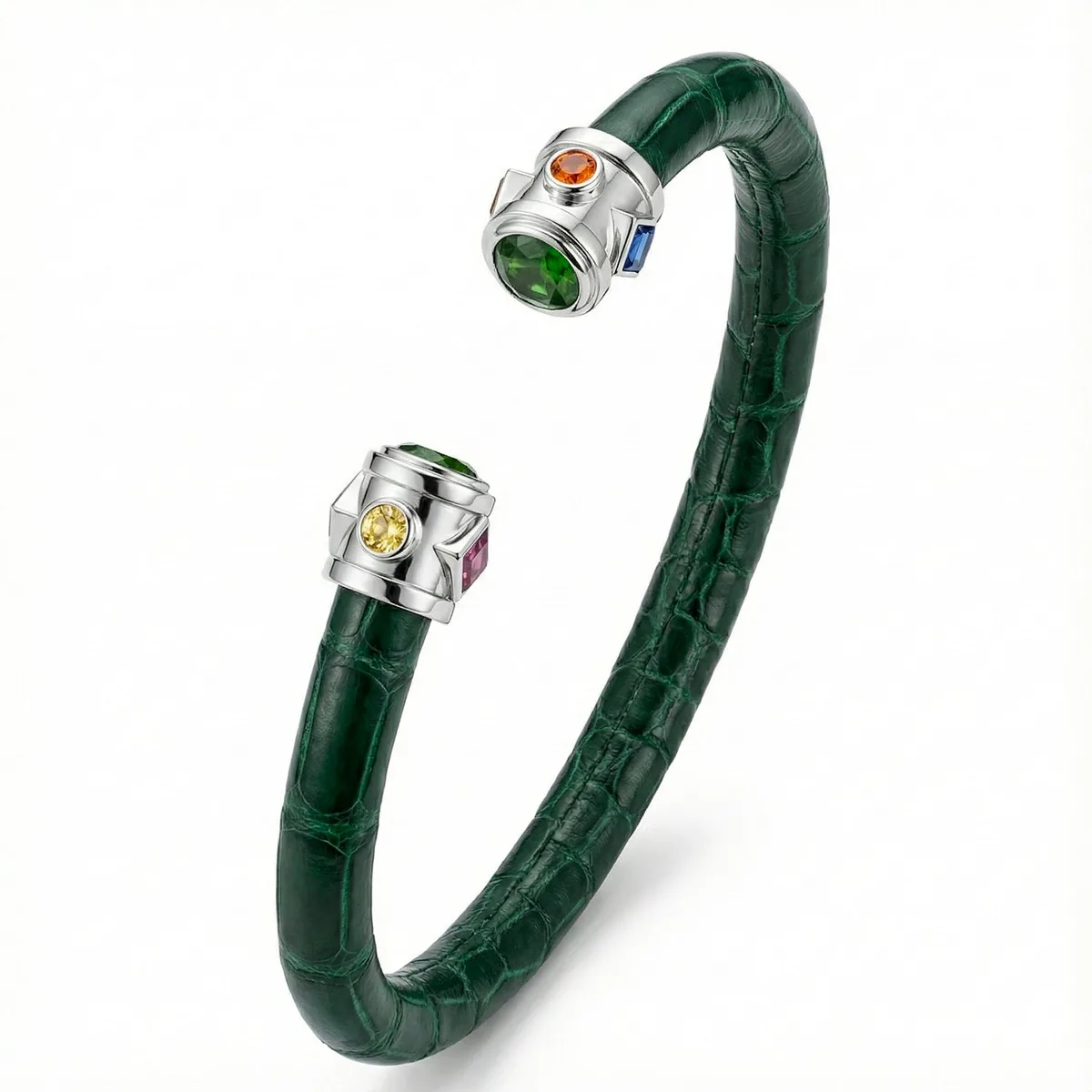 BE Eternity 925 Green Diopside & Fancy Sapphire Stingray Bracelet – Viktor Alexander