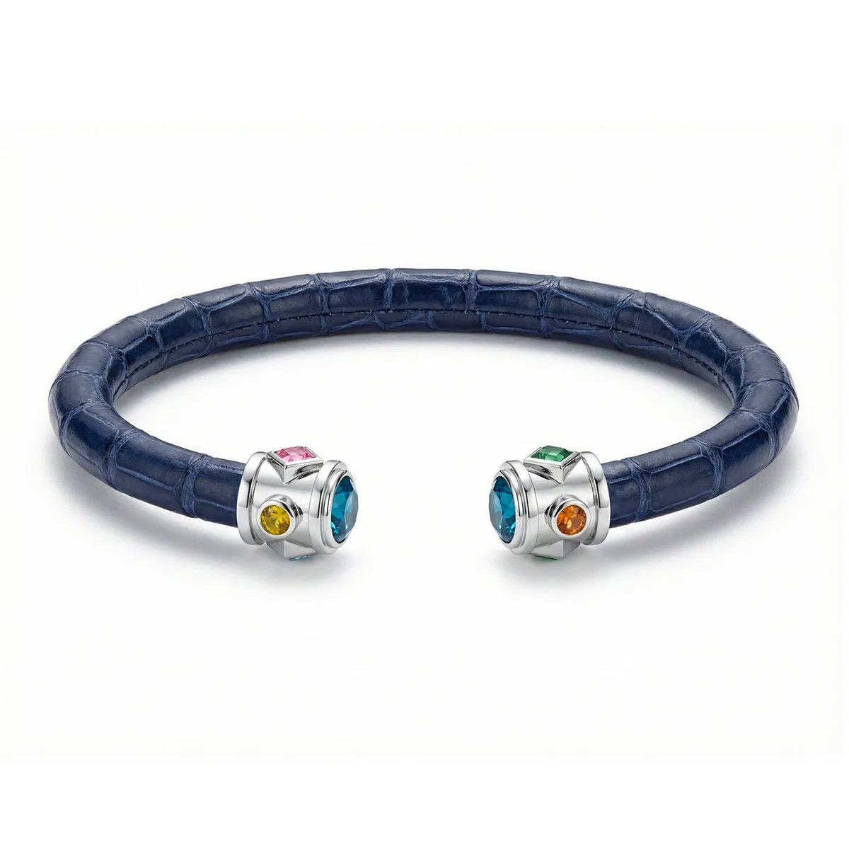 BE Eternity 925 London Blue Topaz & Fancy Sapphire Stingray Bracelet, view 2 – Viktor Alexander