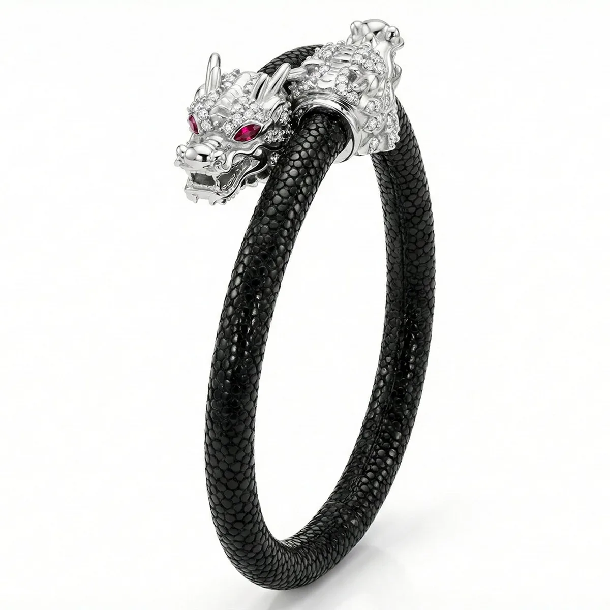 Draco X 925 White Sapphire Eternity X Stingray Bracelet – Viktor Alexander