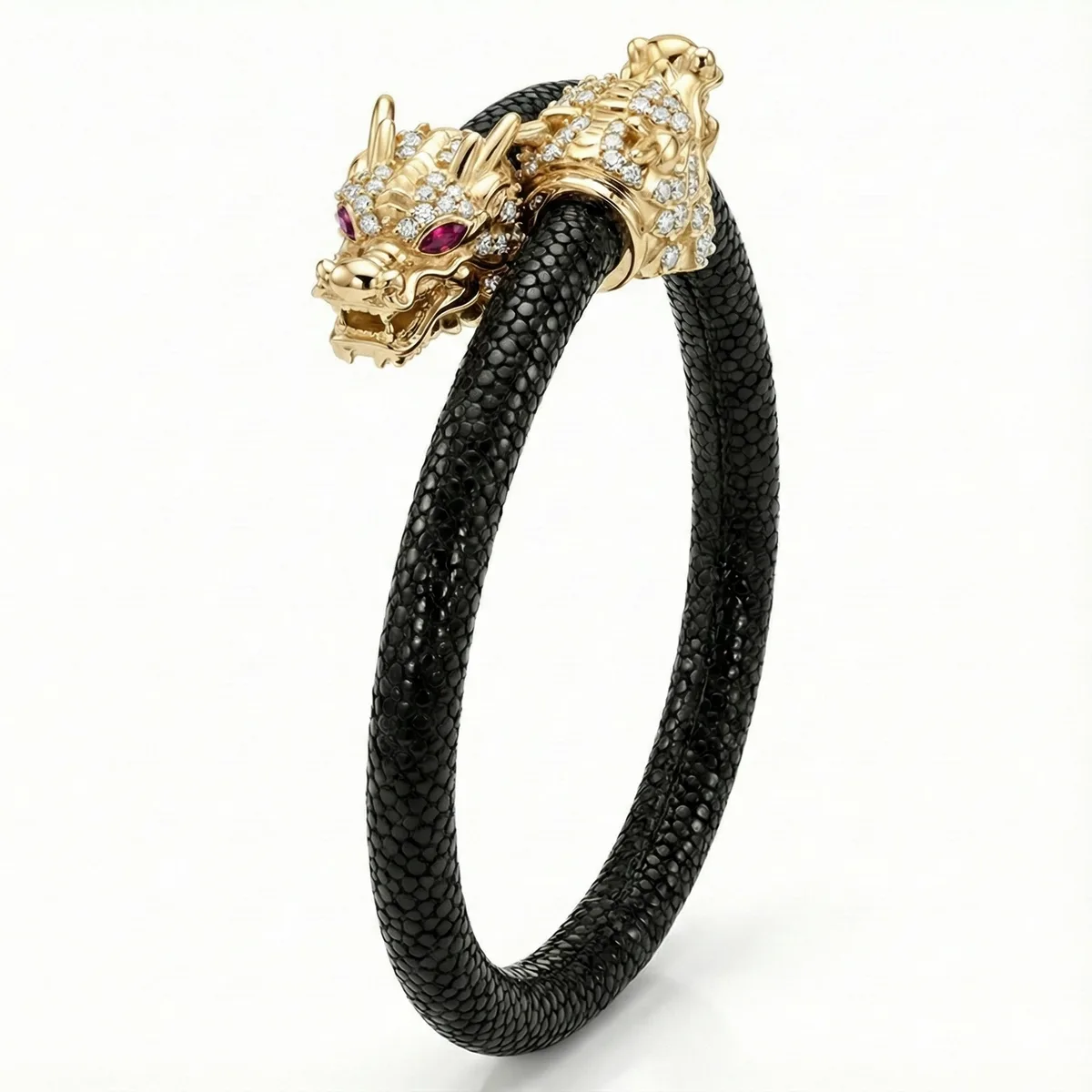 Draco X 925 White Sapphire Eternity X Stingray Bracelet, view 7 – Viktor Alexander