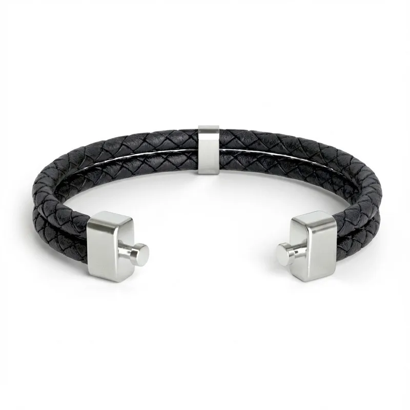 Dual Italian Weaved Calf Bracelet (Classic Colours)