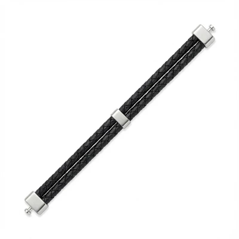 Dual Italian Weaved Calf Bracelet (Classic Colours)