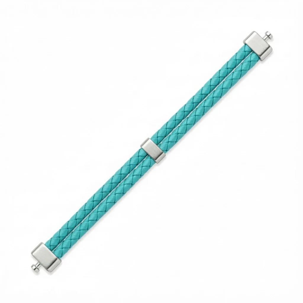 Dual Italian Weaved Calf Bracelet (Pastel Colours), view 14 – Viktor Alexander