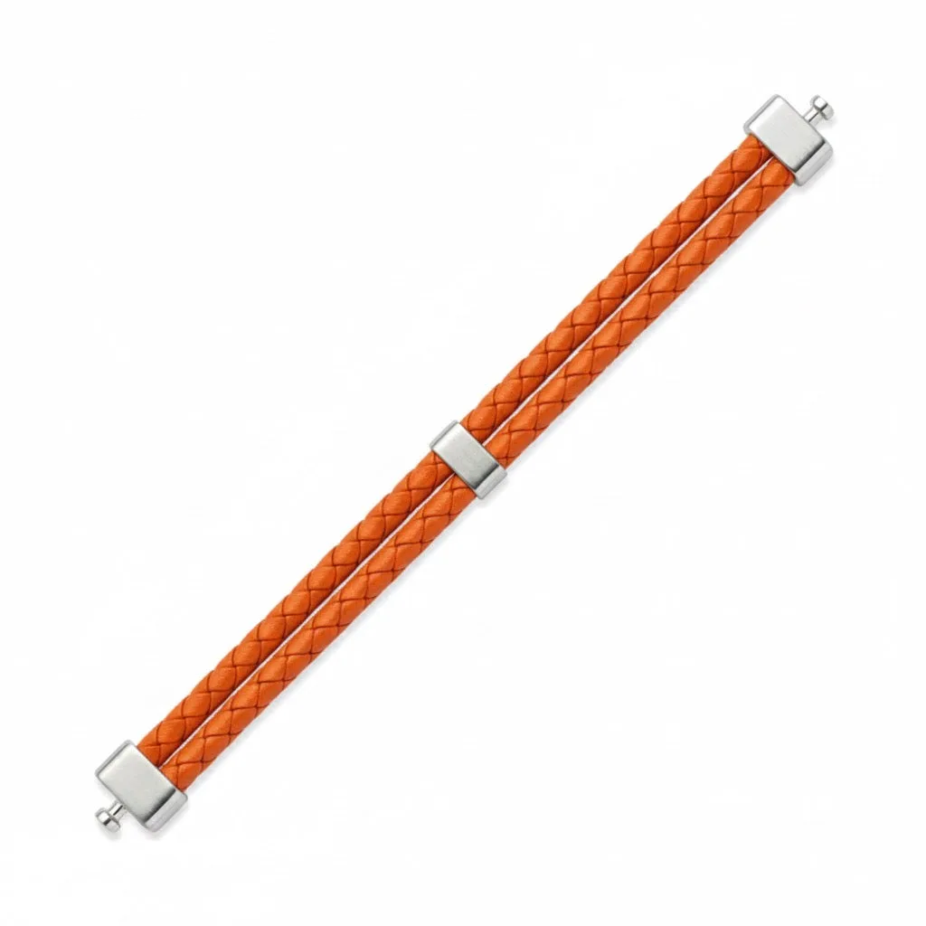 Dual Italian Weaved Calf Bracelet (Pastel Colours), view 8 – Viktor Alexander