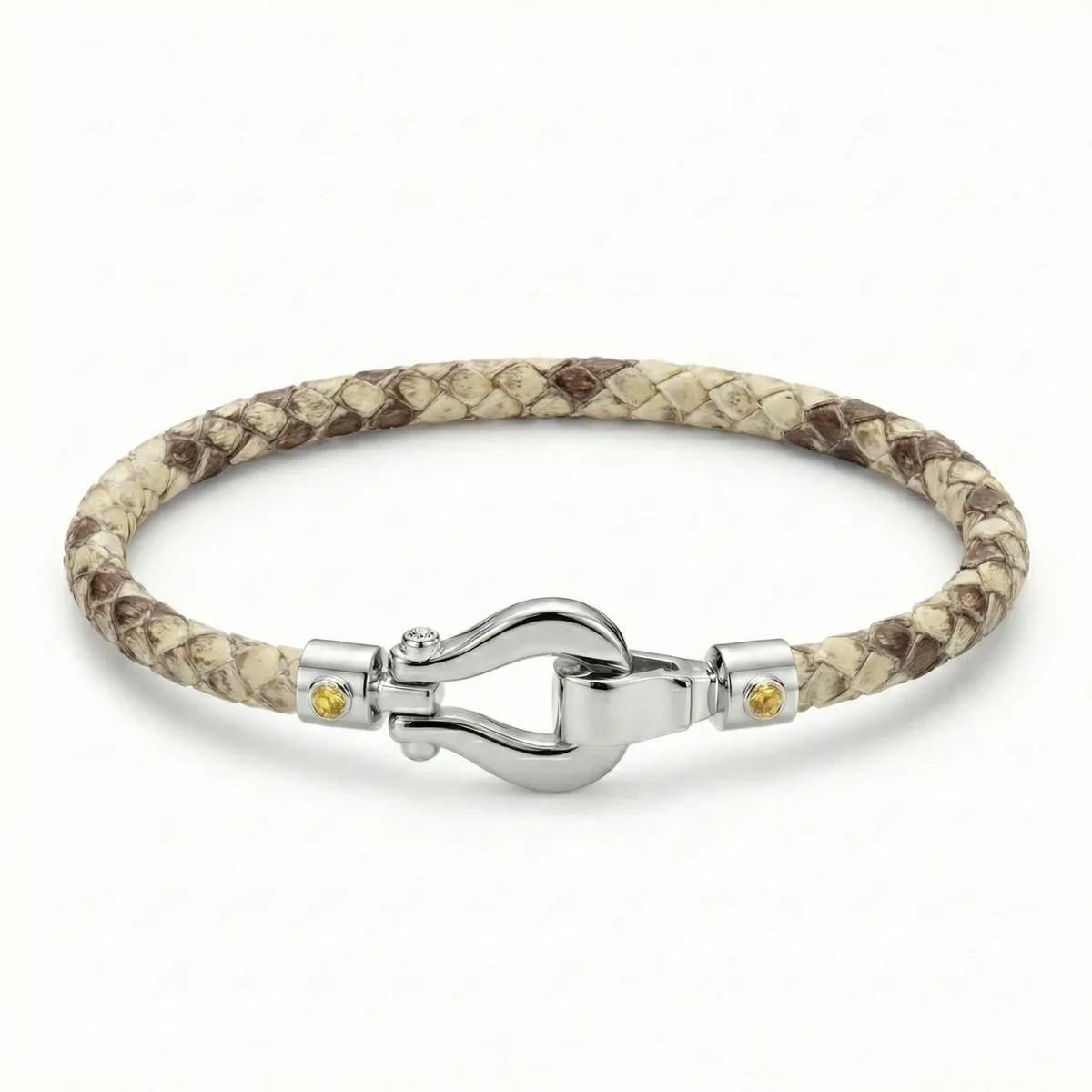 Duma HS 925 Silver Fancy Sapphire with Python Bracelet – Viktor Alexander