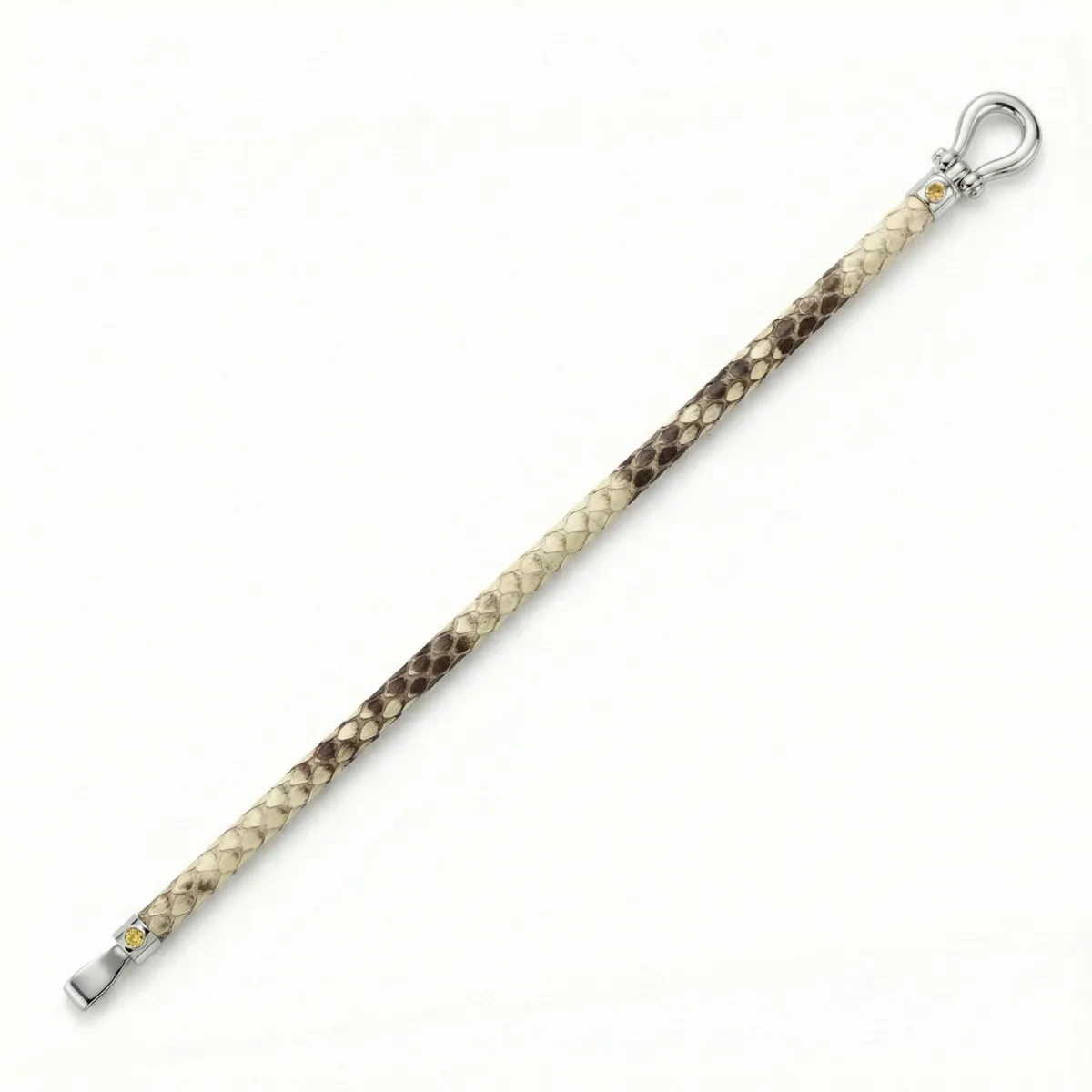 Duma HS 925 Silver Fancy Sapphire with Python Bracelet, view 2 – Viktor Alexander