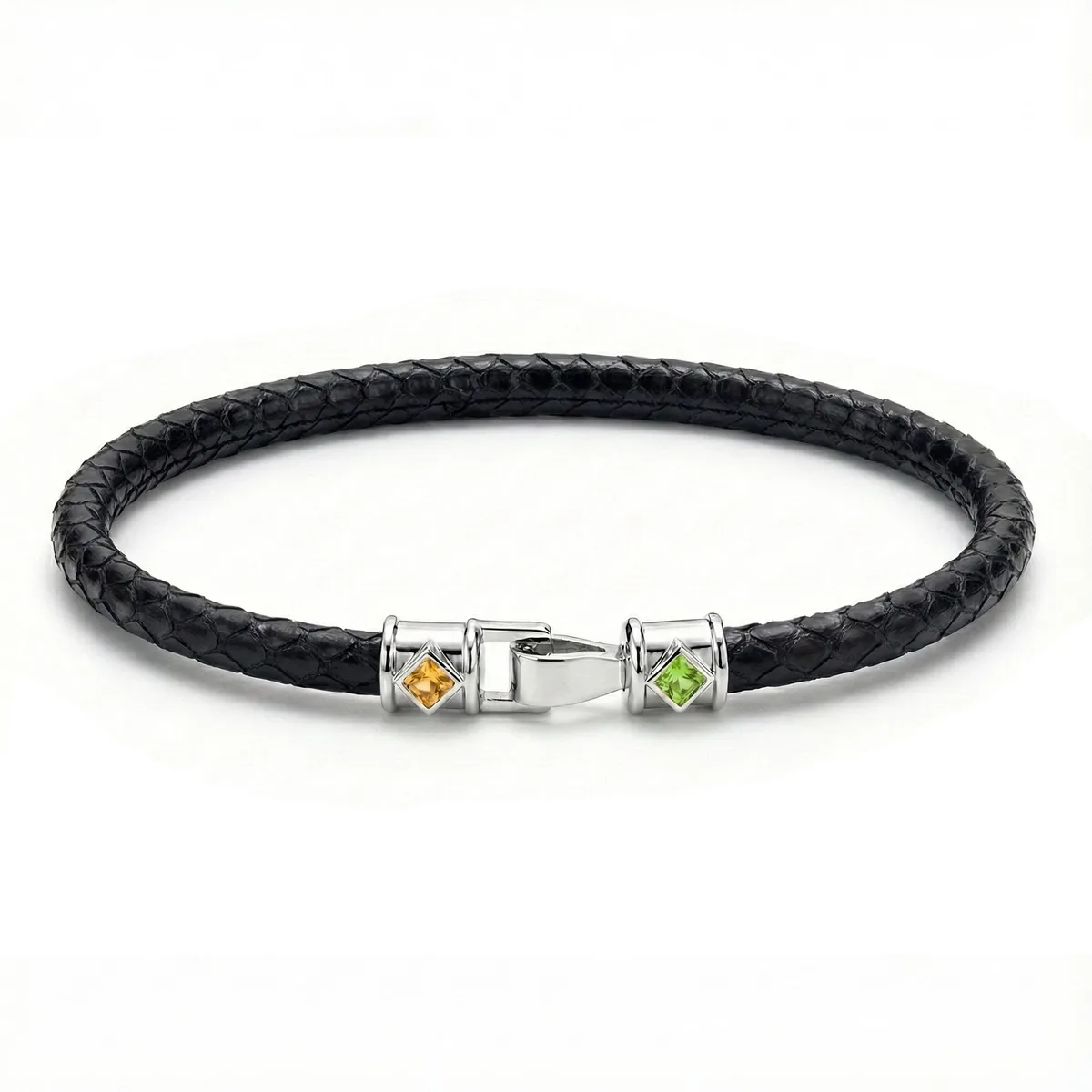 Duma S 925 Silver Fancy Sapphire with Python Bracelet – Viktor Alexander