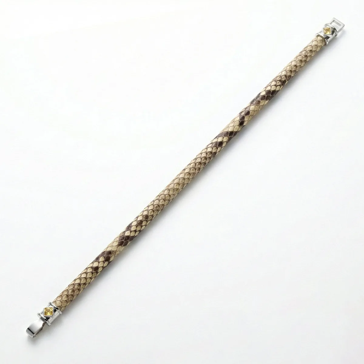 Duma S 925 Silver Fancy Sapphire with Python Bracelet, view 4 – Viktor Alexander