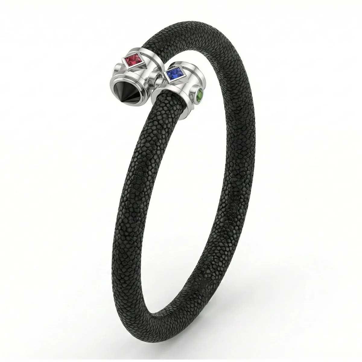 Eternity 925 Black Spinel & Fancy Sapphire Stingray Bracelet – Viktor Alexander