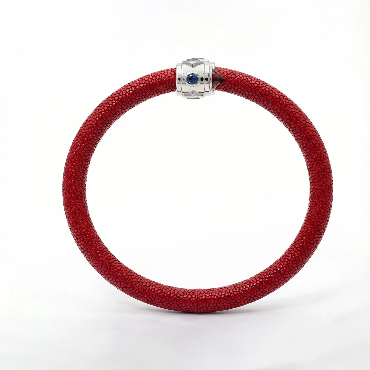 Eternity 925 Garnet & Fancy Sapphire Stingray Bracelet, view 3 – Viktor Alexander
