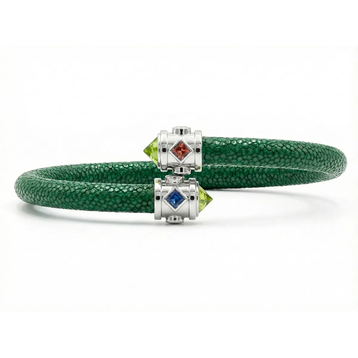 Eternity 925 Peridot & Fancy Sapphire Stingray Bracelet, view 2 – Viktor Alexander