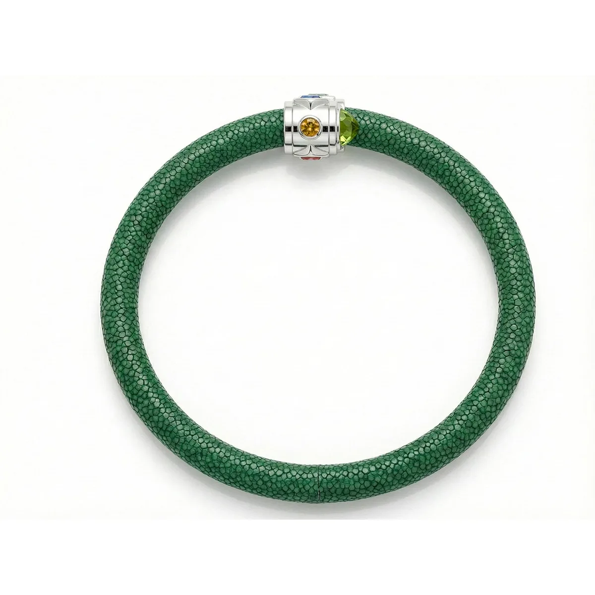 Eternity 925 Peridot & Fancy Sapphire Stingray Bracelet, view 3 – Viktor Alexander