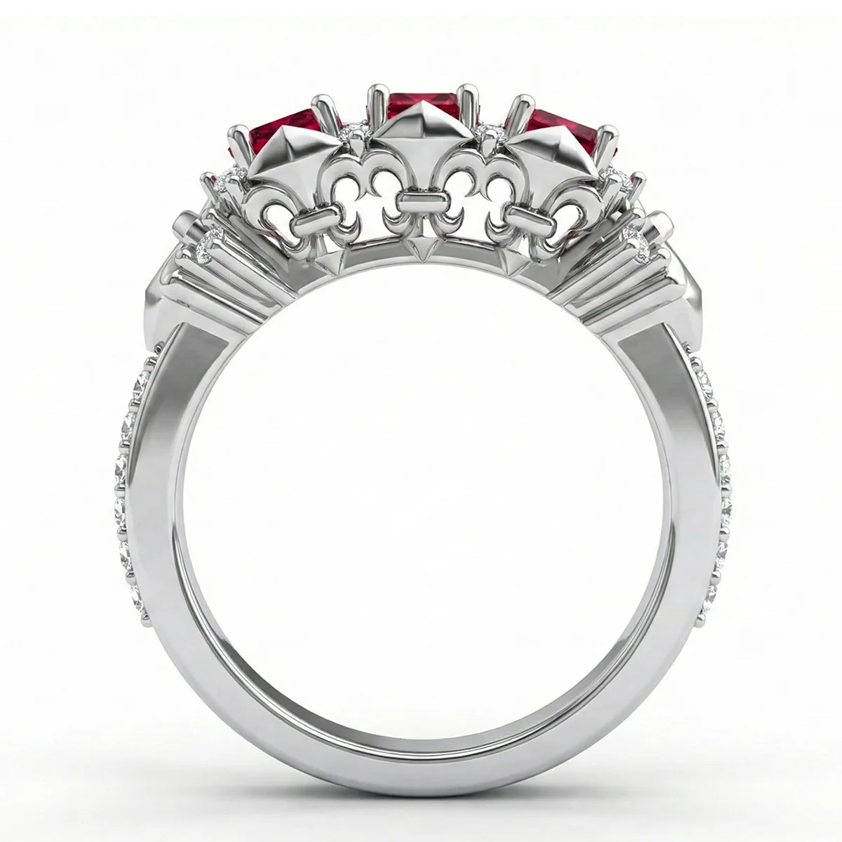 FDF010 Platinum Ruby PT950 Ladies Ring – Viktor Alexander
