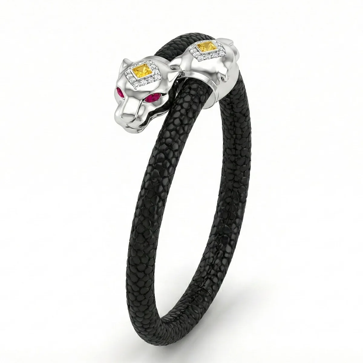 Imperial Jaguar X 925 Black Spinel Eternity X Stingray Bracelet – Viktor Alexander