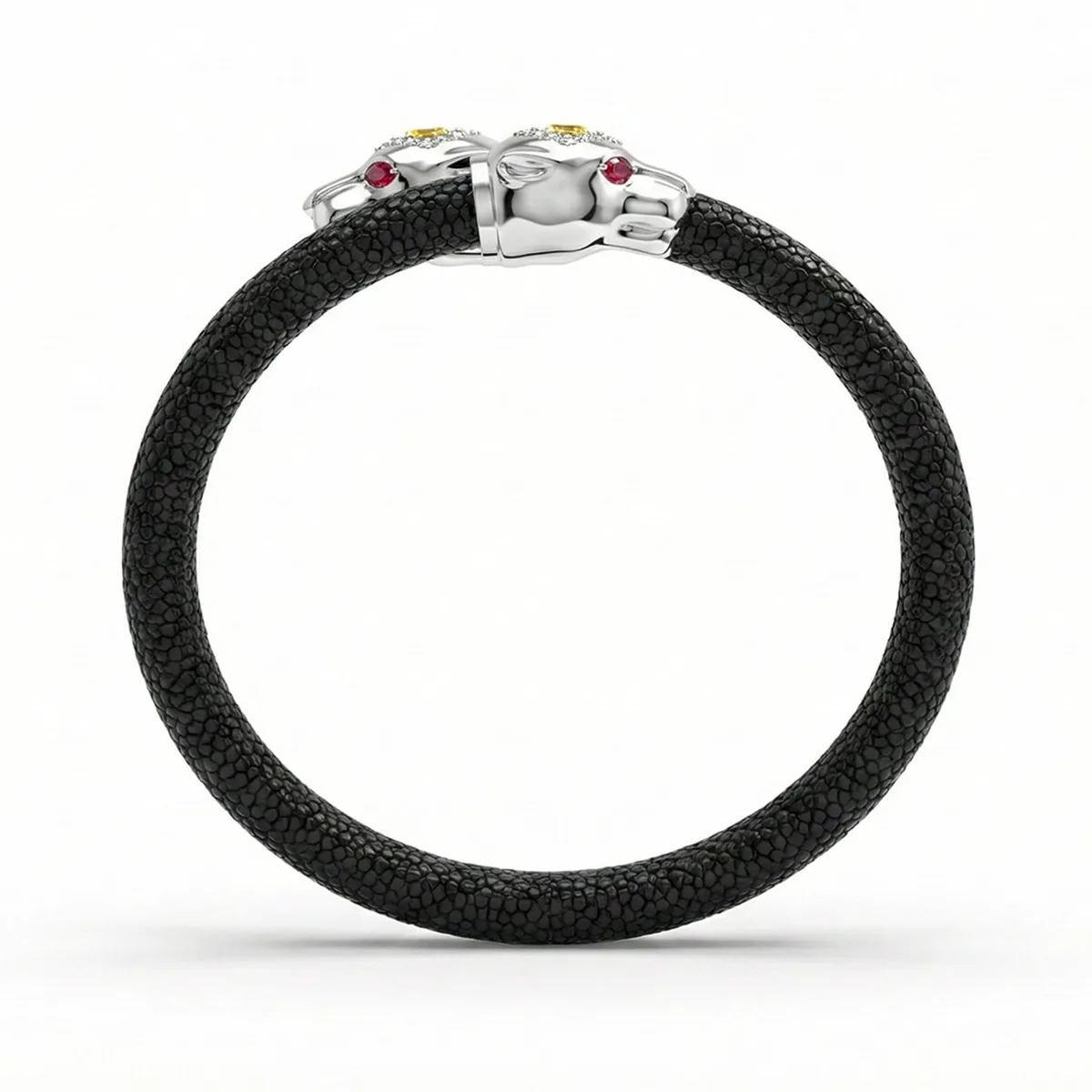 Imperial Jaguar X 925 Black Spinel Eternity X Stingray Bracelet, view 3 – Viktor Alexander