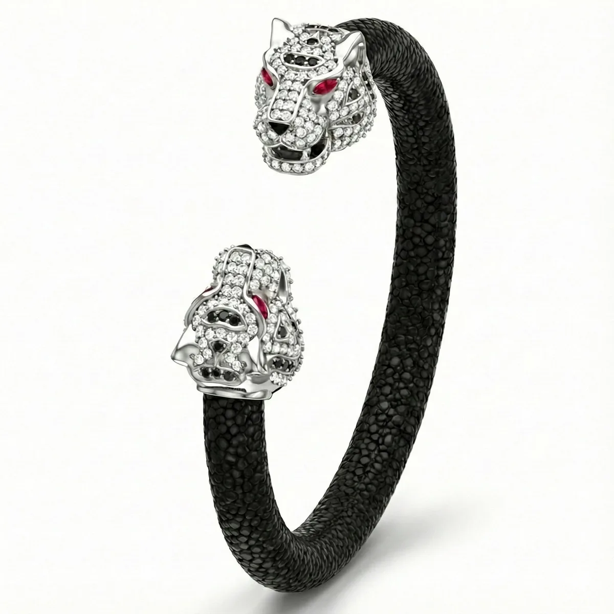 Imperial Tiger 925 White Sapphire & Ruby Stingray Bracelet – Viktor Alexander