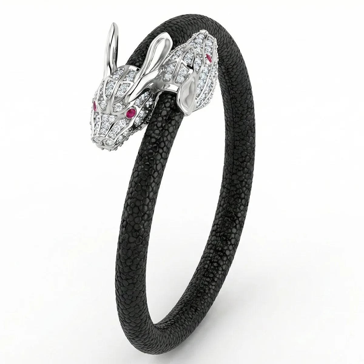 Lepus X 925 White Sapphire Eternity X Stingray Bracelet – Viktor Alexander