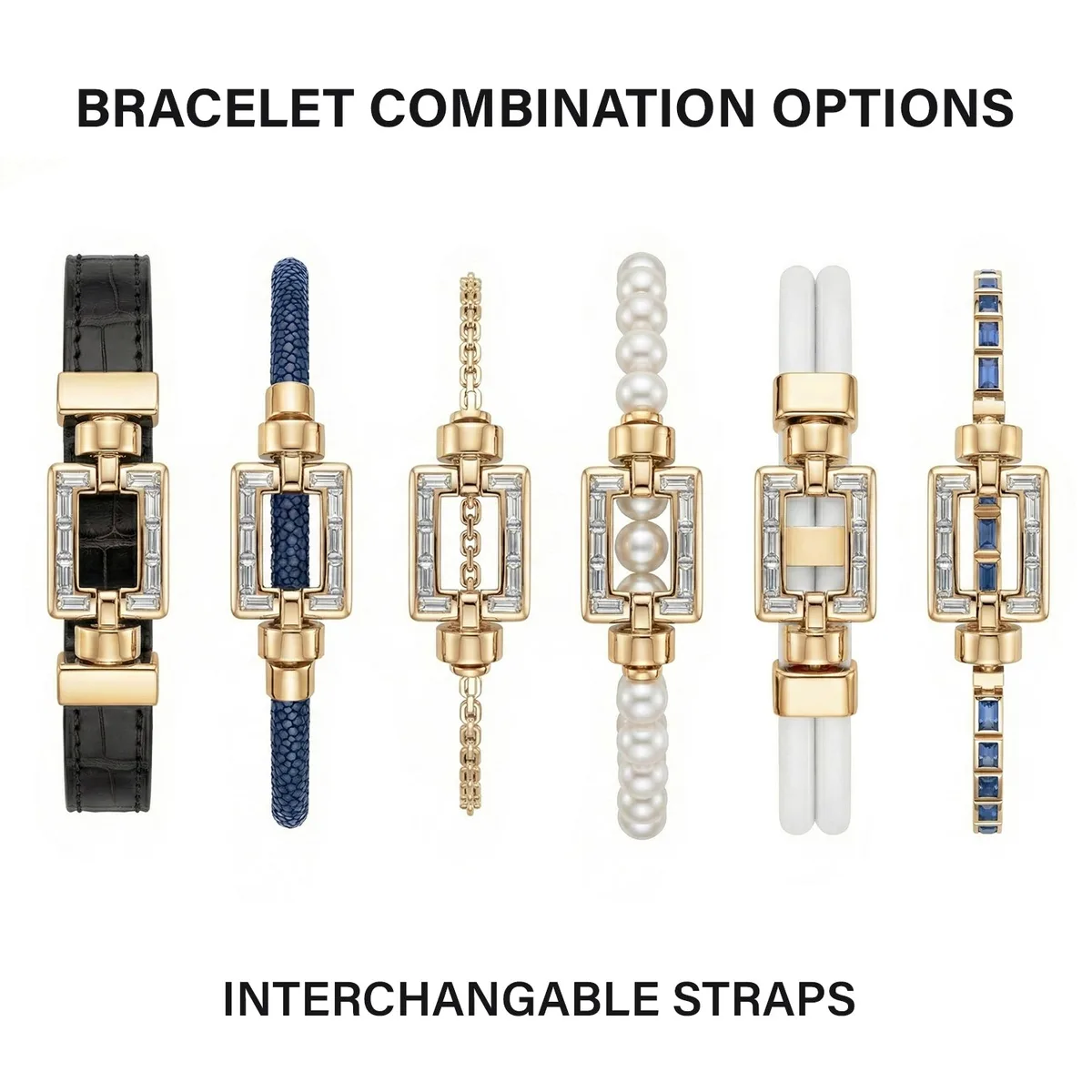 Magnum Opus XL 18-Carat Gold Baguette Diamonds Link Bracelet, view 5 – Viktor Alexander