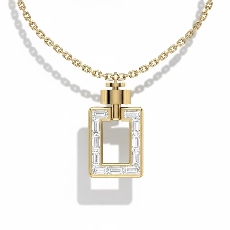 Magnum Opus XL Baguette Diamonds 18-carat gold Pendant & Necklace