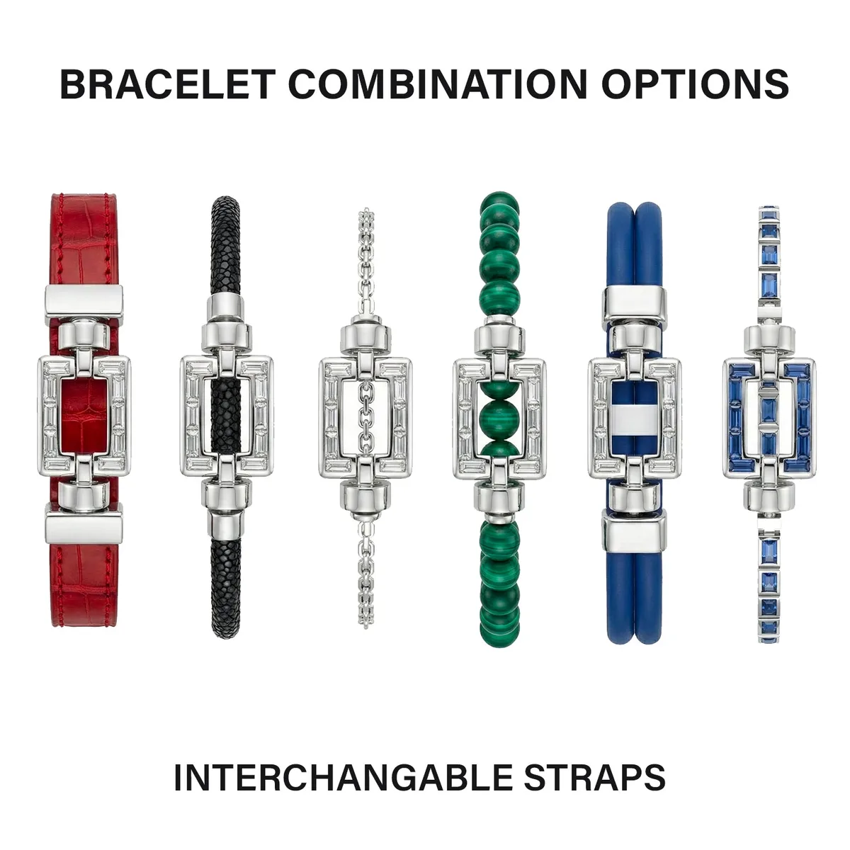 Magnum Opus XL Platinum Baguette Diamonds Link Bracelet, view 6 – Viktor Alexander