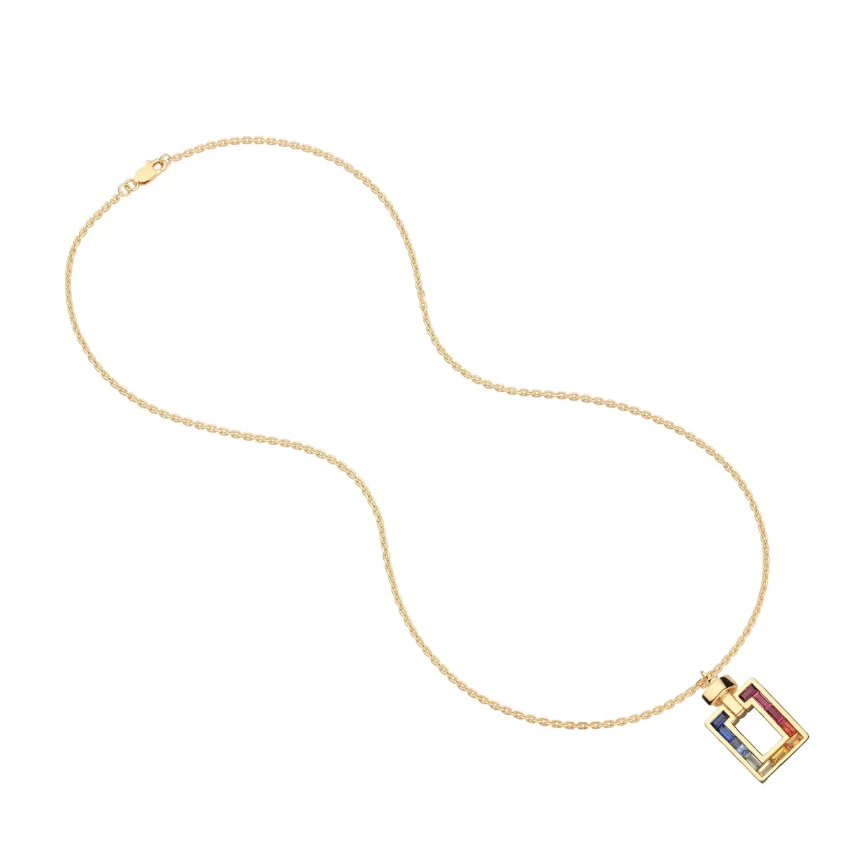 Magnum Opus XL Rainbow Sapphire 18-carat gold with Pendant & Necklace, view 2 – Viktor Alexander